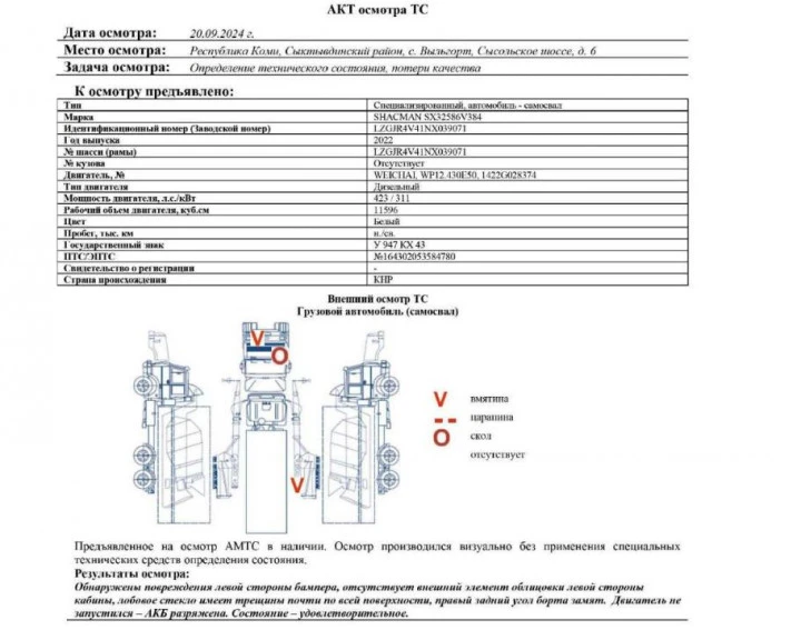 Специализированный, автомобиль - самосвал SHACMAN SX32586V384, 2022, Идентификационный номер: LZGJR4V41NX039071. Местонахождение:  Республика Коми, Сыктывдинский район, с. Выльгорт, Сысольское шоссе, д.6